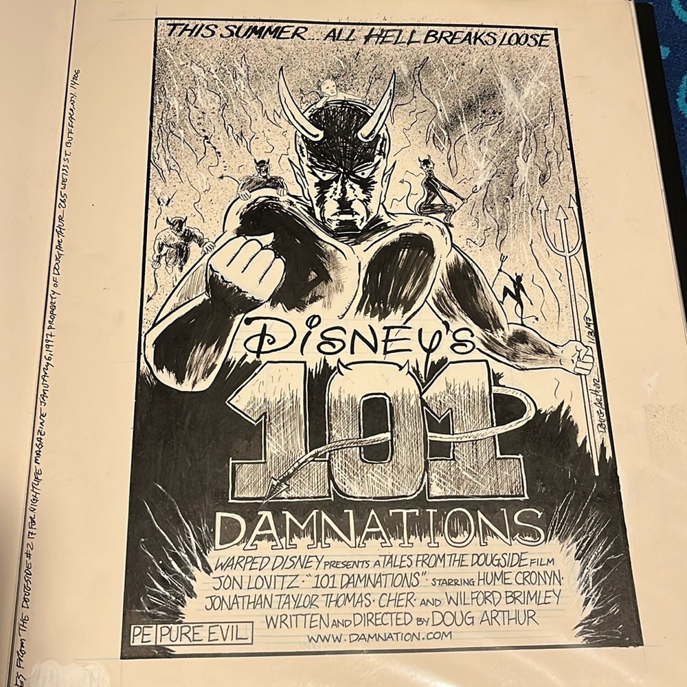Original Comic Art - Tales From The Dougside #217 - 11” x 17”